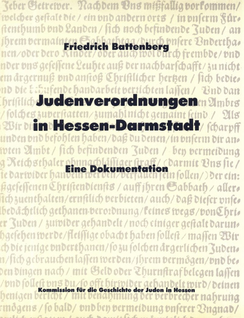 Judenverordnungen in Hessen-Darmstadt